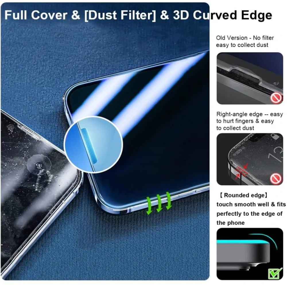 Tempered Glass Screen Protector  Compatible for iPhone 14 Pro(6.1